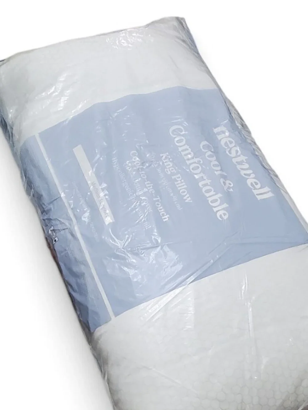 New Nestwell Cool & Comfortable King Medium Support Pillow - White